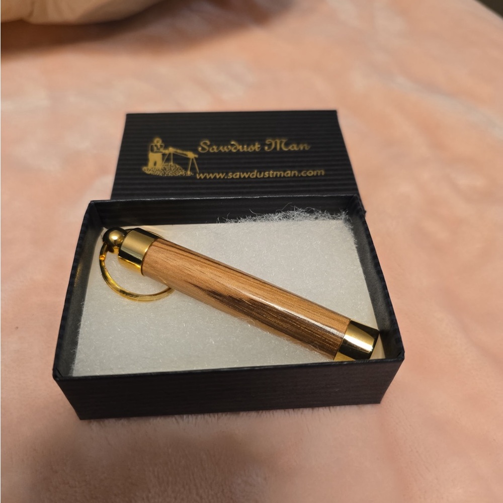Gold and Brown Keychain